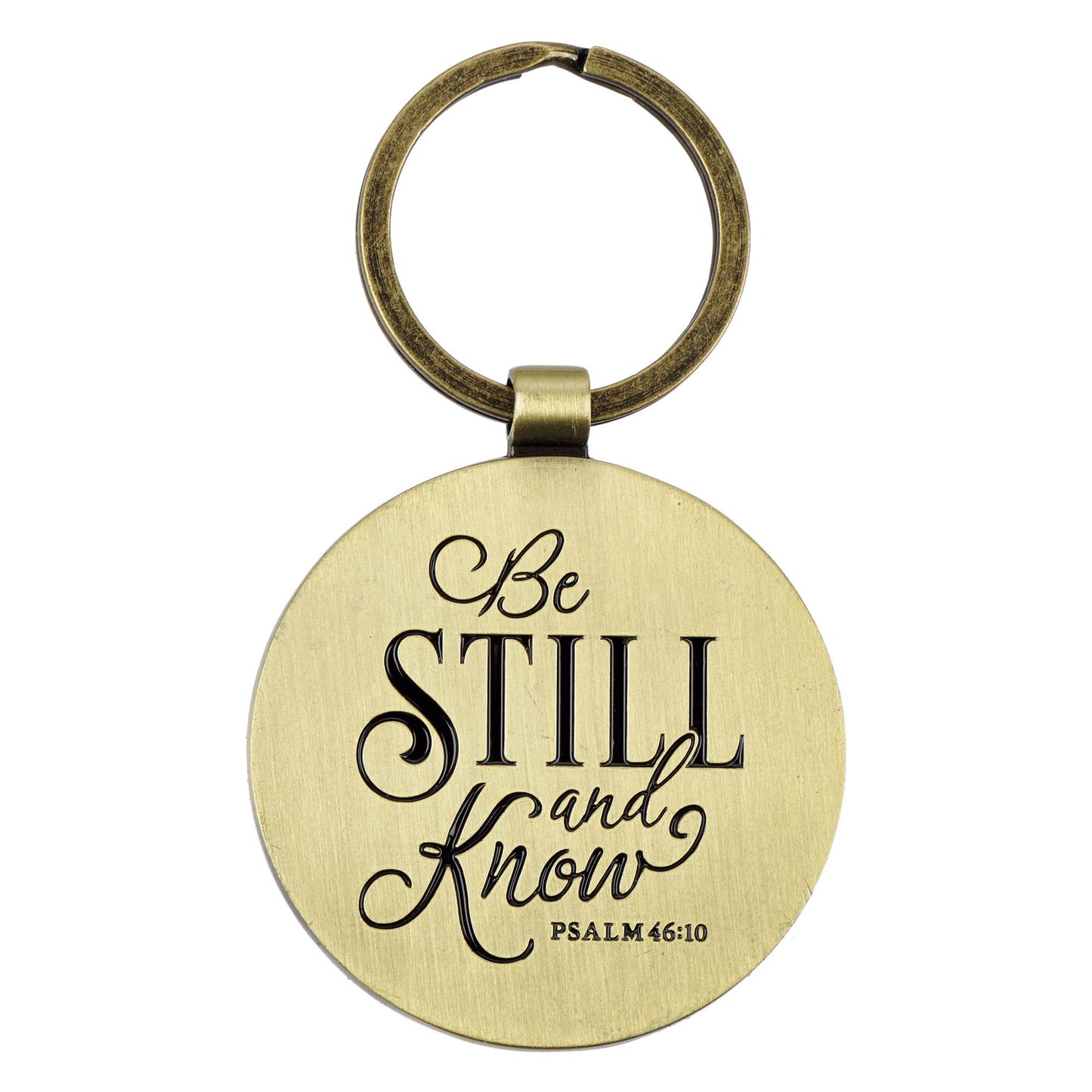 Be Still and Know Key Ring in a Tin - Psalm 46:10 - The Christian Gift Company