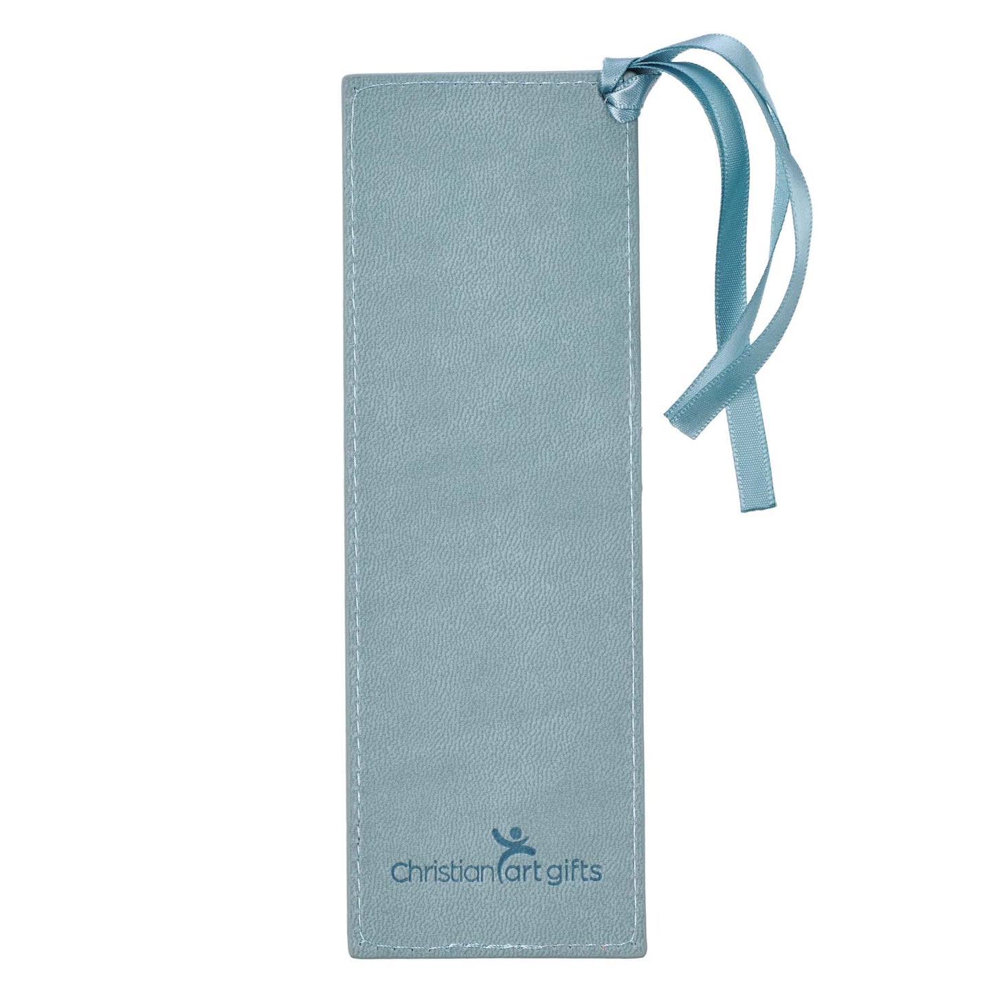 Hope & a Future Powder Blue Faux Leather Bookmark - Jeremiah 29:11 - The Christian Gift Company