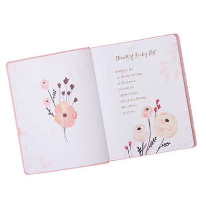 Find Rest Pink Faux Leather Devotional - The Christian Gift Company