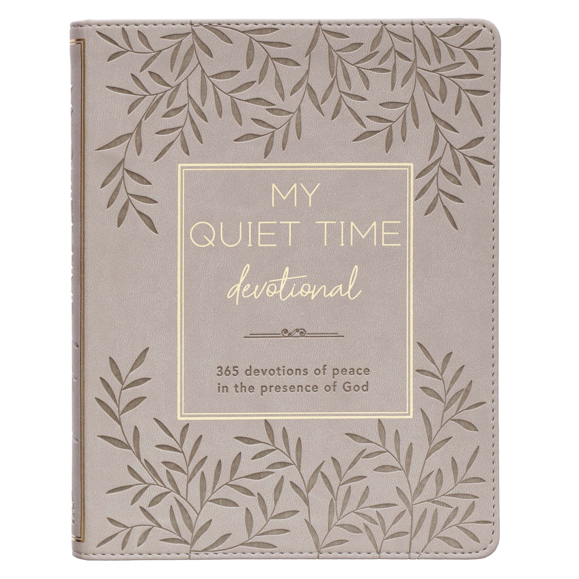 My Quiet Time Devotional Cappuccino Faux Leather Edition - The Christian Gift Company