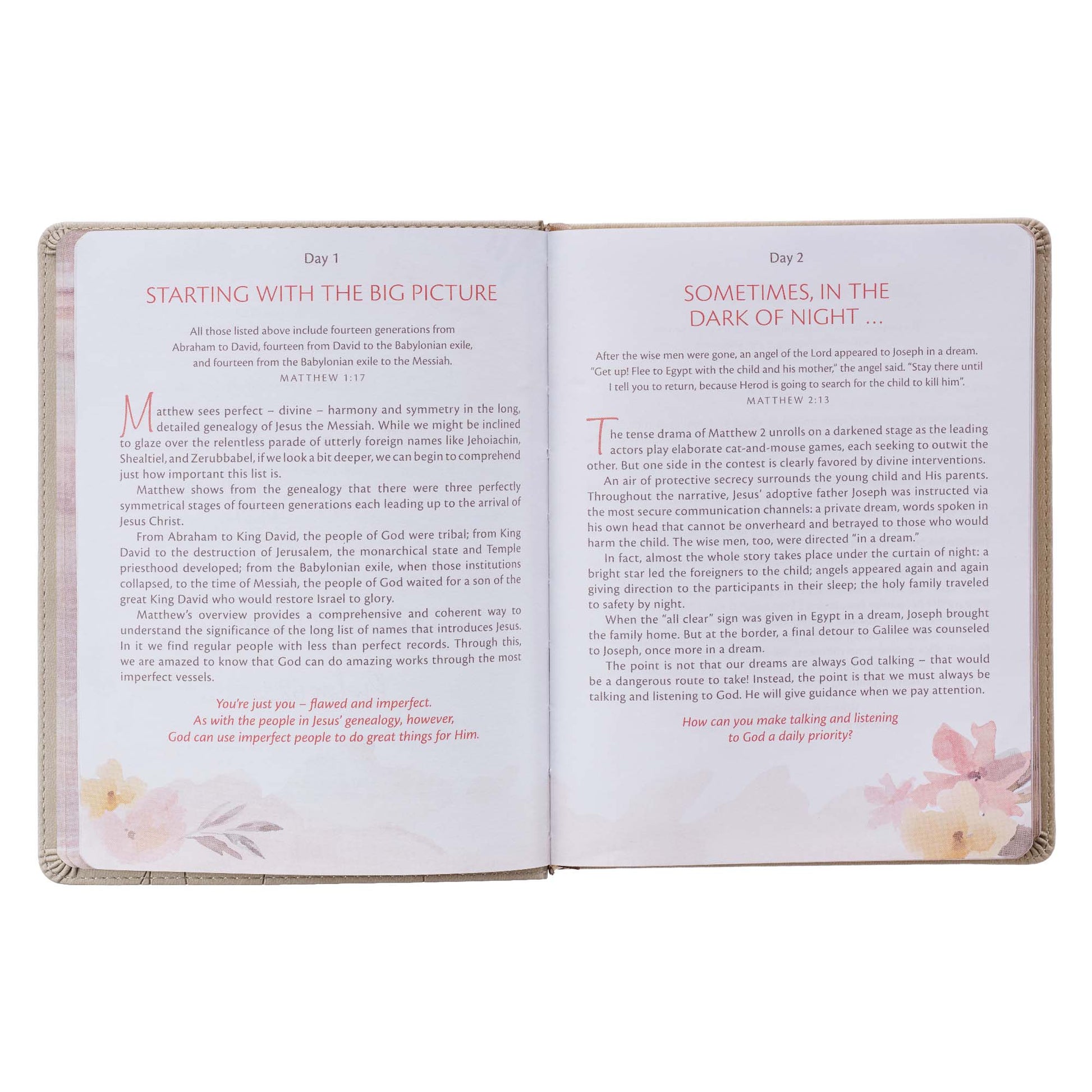 My Quiet Time Devotional Cappuccino Faux Leather Edition - The Christian Gift Company