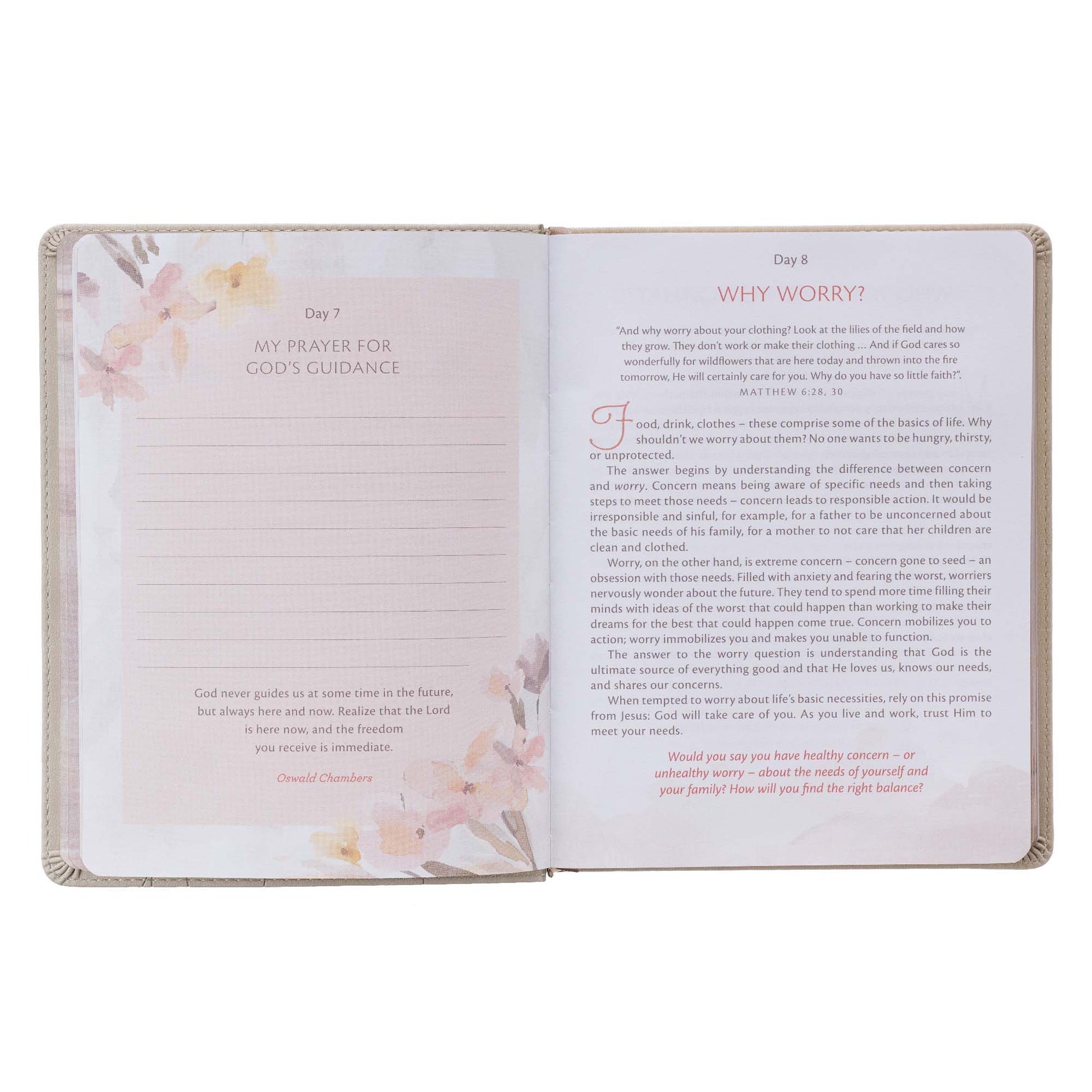 My Quiet Time Devotional Cappuccino Faux Leather Edition - The Christian Gift Company