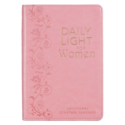 Daily Light for Women Pink Faux Leather Devotional - The Christian Gift Company