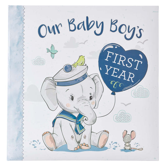 Our Baby Boy's First Year Memory Book - The Christian Gift Company