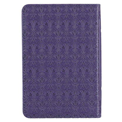 Purple Faux Leather King James Version Mini Pocket Bible - The Christian Gift Company