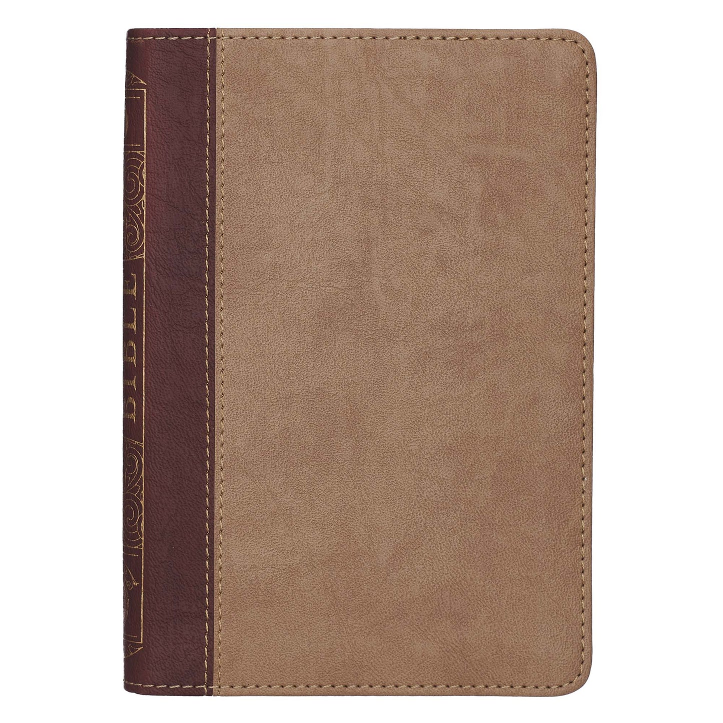 Sand and Brown Faux Leather Compact King James Version Bible - The Christian Gift Company