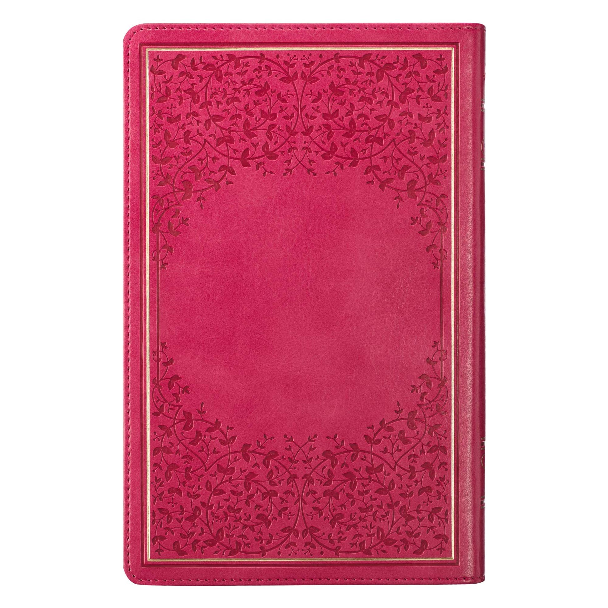 Pink Faux Leather King James Version Deluxe Gift Bible with Thumb Index - The Christian Gift Company