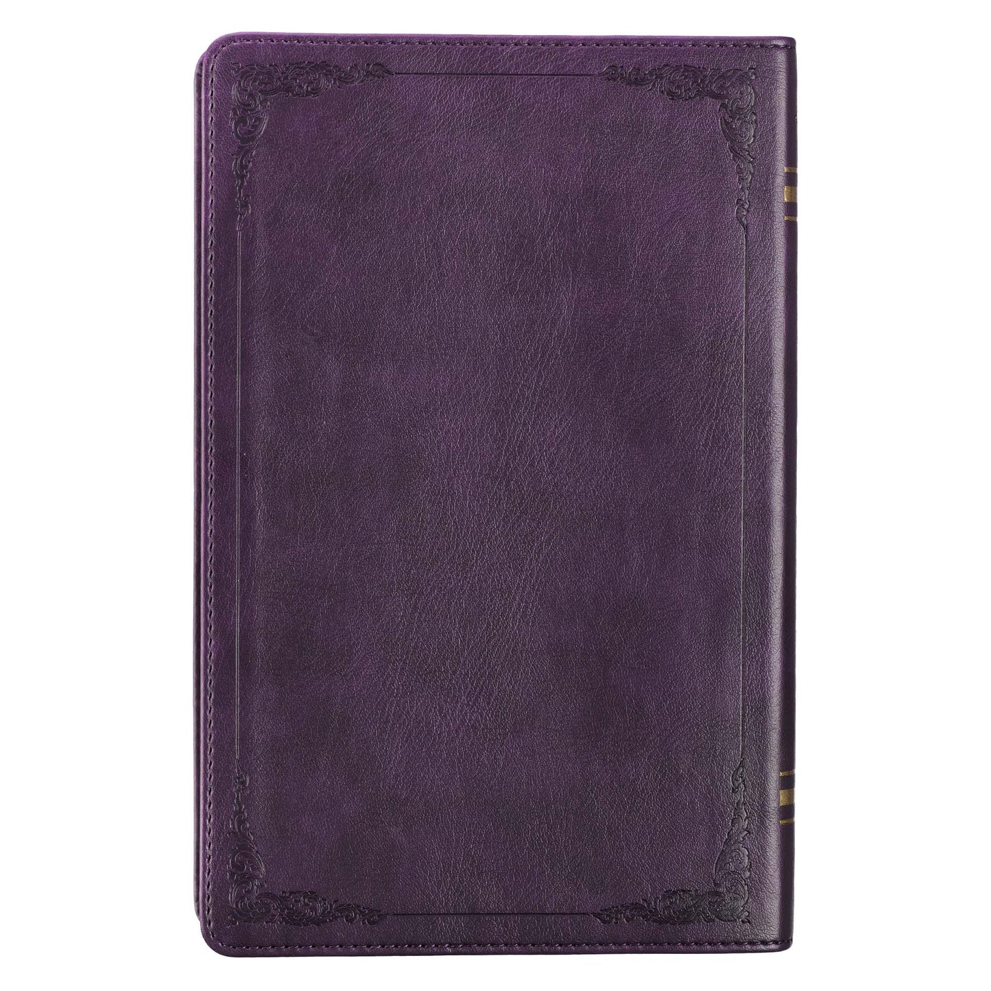 Purple Faux Leather King James Version Deluxe Gift Bible with Thumb Index - The Christian Gift Company