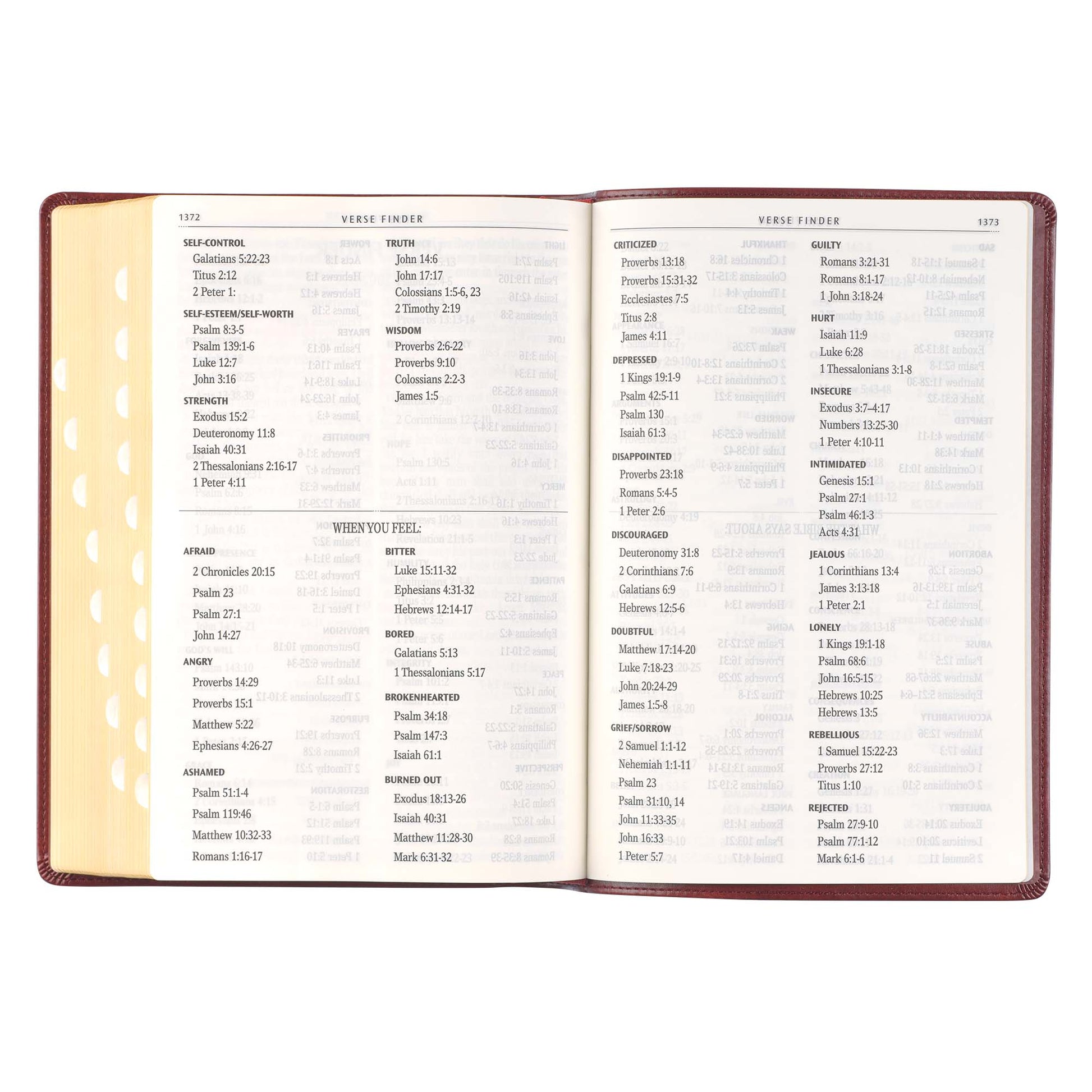 Burgundy Faux Leather Full-size Giant Print King James Version Bible with Thumb Index - The Christian Gift Company