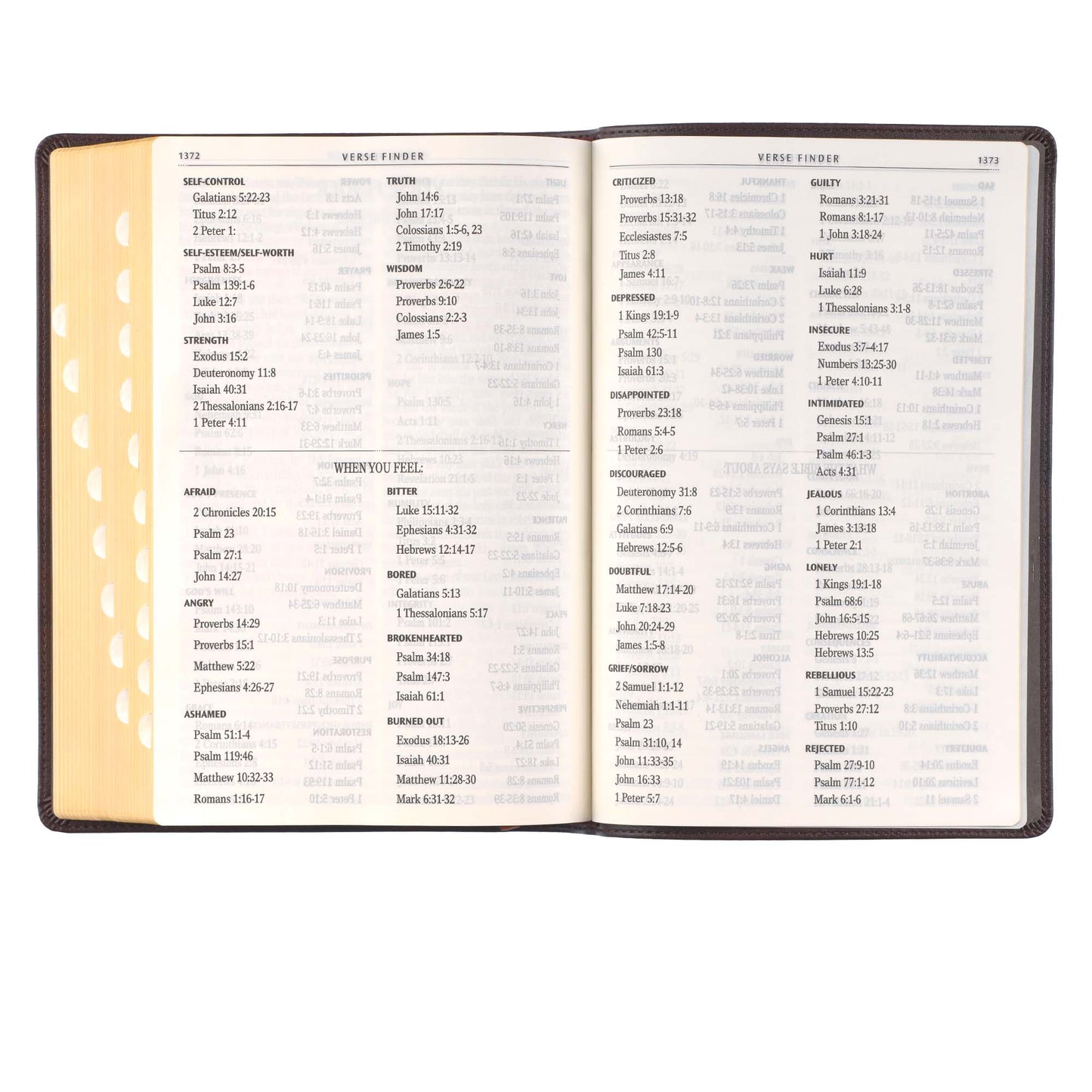 Espresso Brown Faux Leather Giant Print Full-size King James Version Bible with Thumb Index - The Christian Gift Company