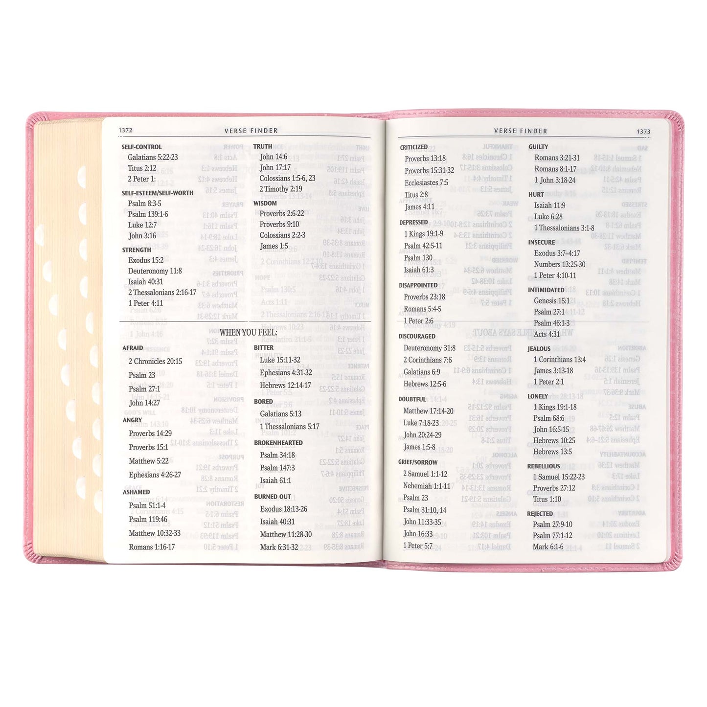 Pink Faux Leather Giant Print Full-size King James Version Bible with Thumb-index - The Christian Gift Company