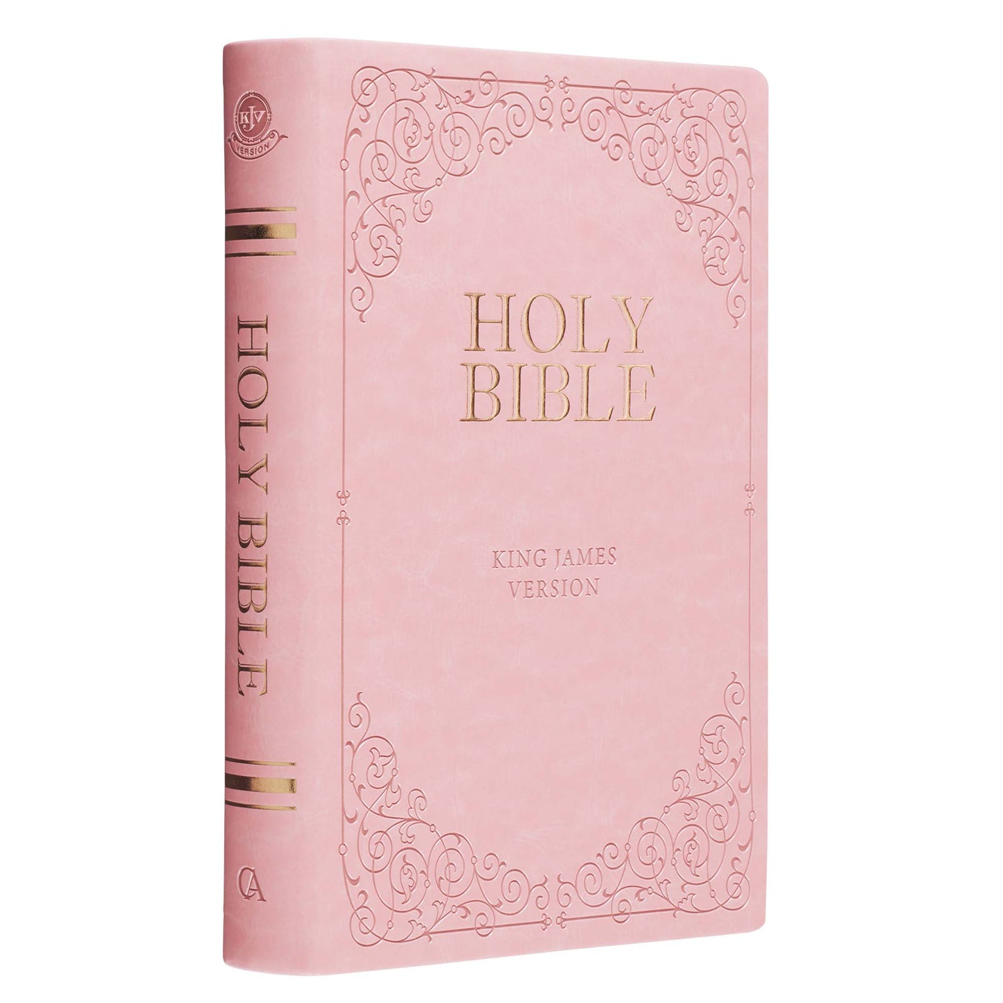 Pink Faux Leather Giant Print Full-size King James Version Bible with Thumb-index - The Christian Gift Company