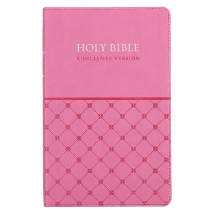 Pink Faux Leather King James Version Gift Edition Bible - The Christian Gift Company