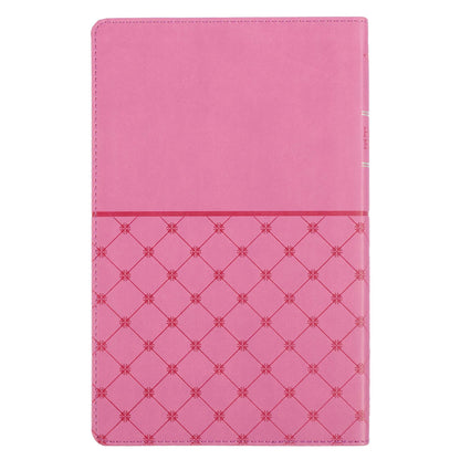 Pink Faux Leather King James Version Gift Edition Bible - The Christian Gift Company