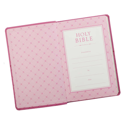 Pink Faux Leather King James Version Gift Edition Bible - The Christian Gift Company