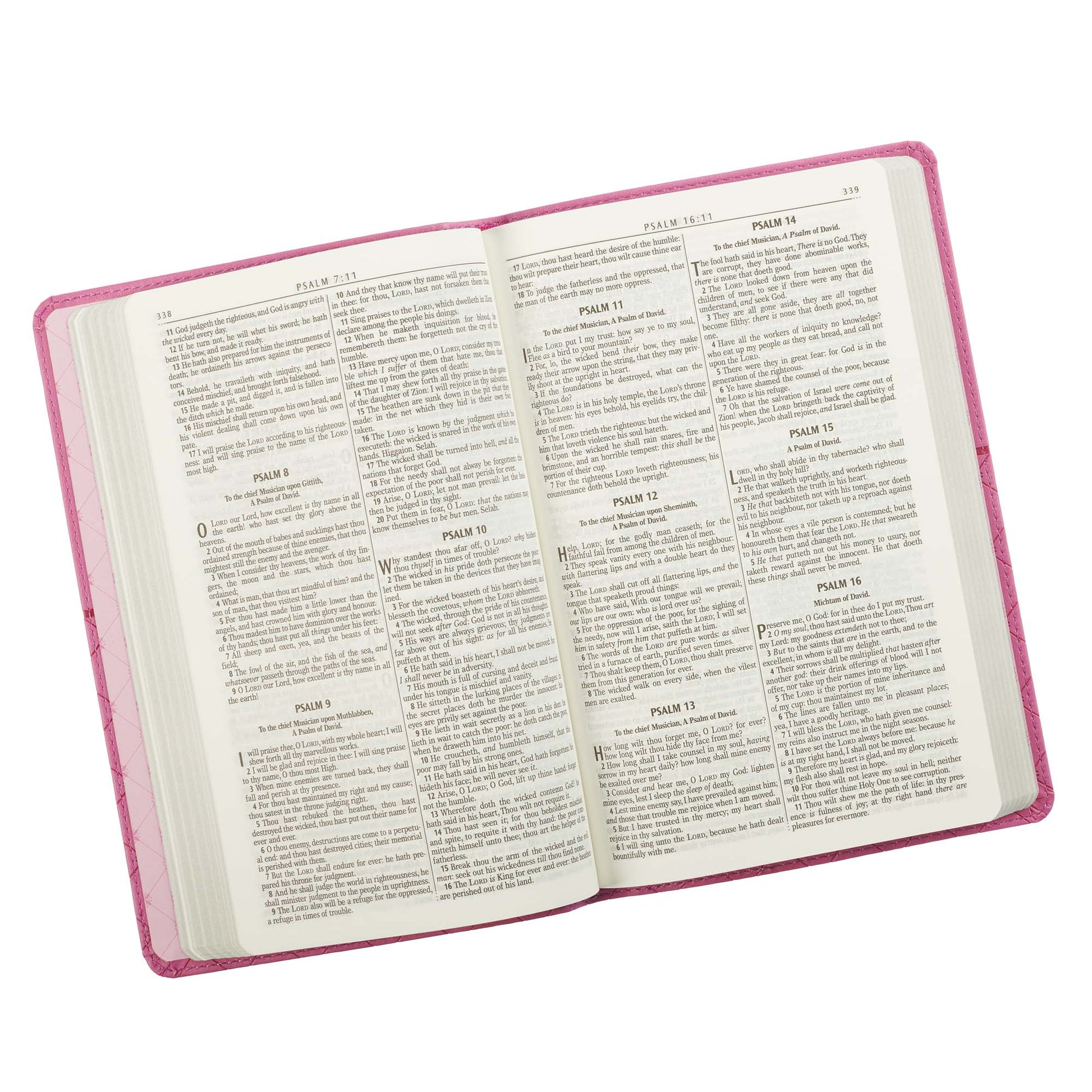 Pink Faux Leather King James Version Gift Edition Bible - The Christian Gift Company