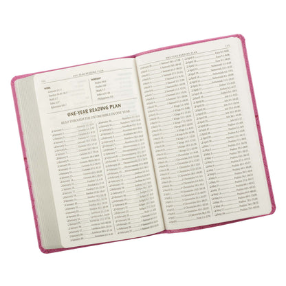 Pink Faux Leather King James Version Gift Edition Bible - The Christian Gift Company