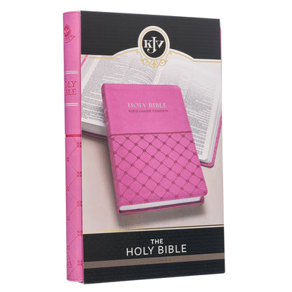 Pink Faux Leather King James Version Gift Edition Bible - The Christian Gift Company