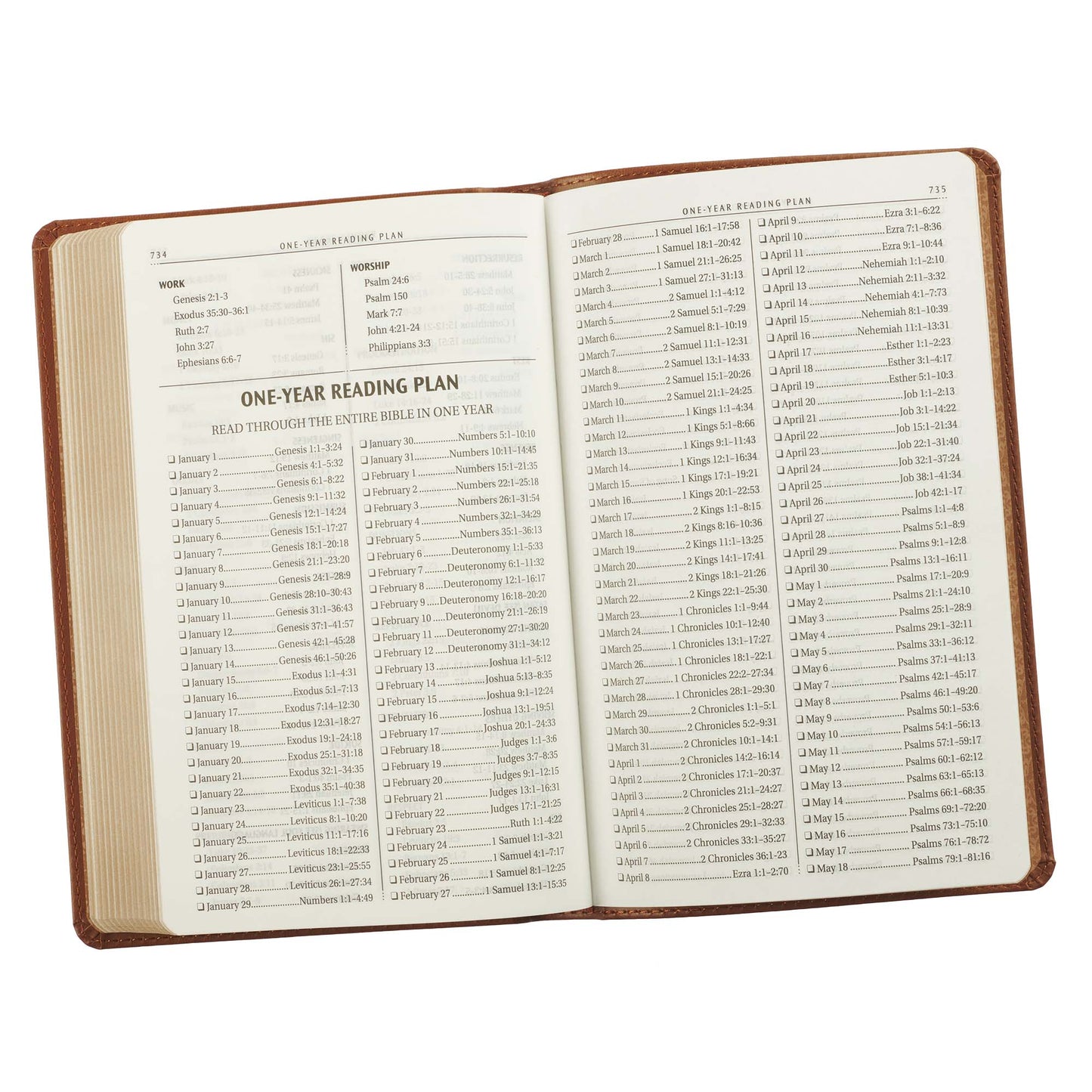 Saddle Tan Faux Leather Gift Edition King James Version Bible - The Christian Gift Company