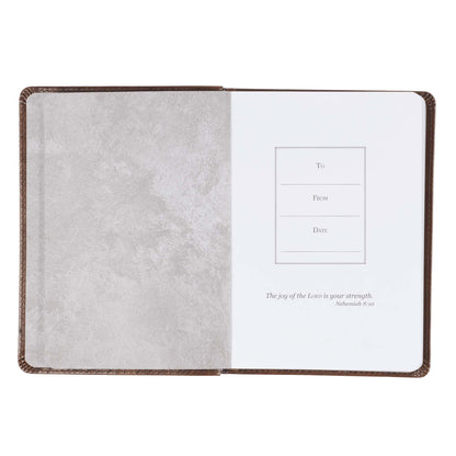 I Know the Plans Brown Handy-size Faux Leather Journal - Jeremiah 29:11 - The Christian Gift Company