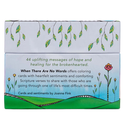 When There Are No Words Cards To Colour And Comfort - The Christian Gift Company