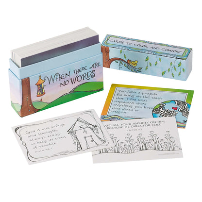 When There Are No Words Cards To Colour And Comfort - The Christian Gift Company