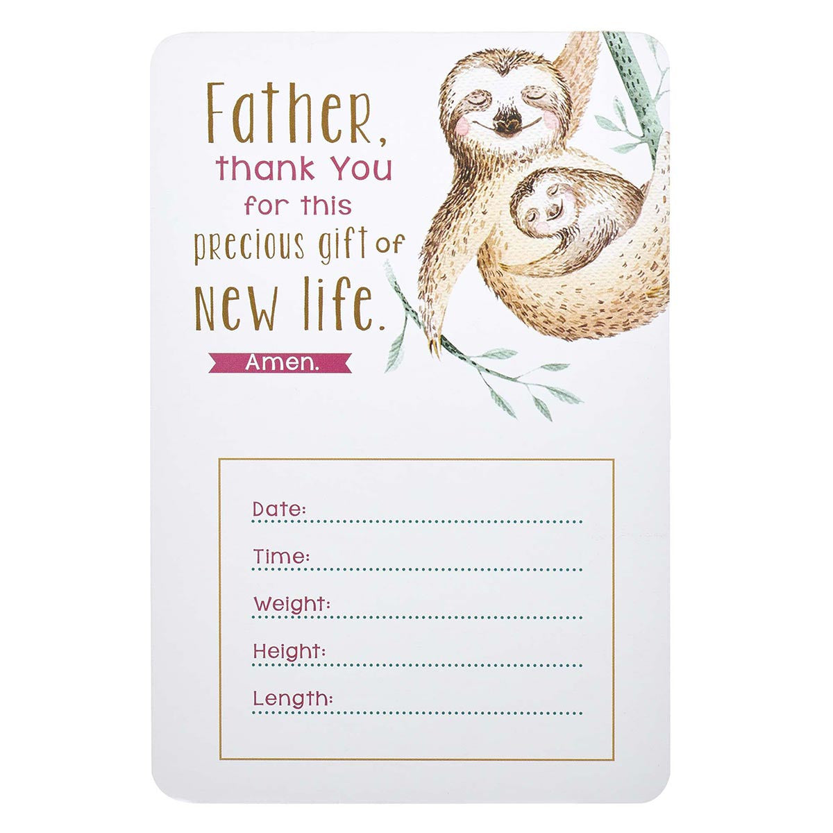 My Baby Girl's Milestone Cards - The Christian Gift Company