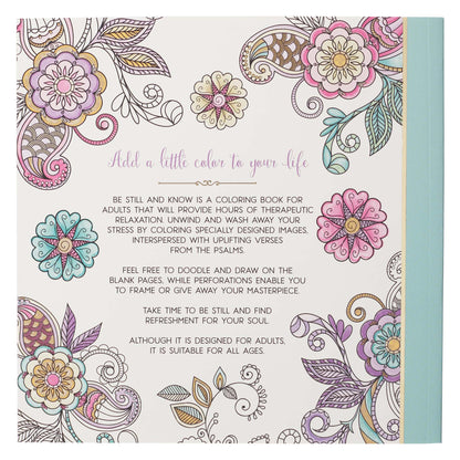 Be Still & Know Inspirational Adult Colouring Book - The Christian Gift Company