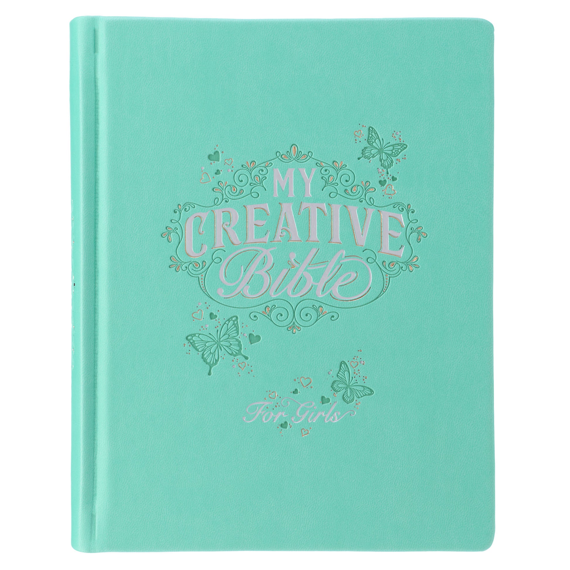 Teal Butterfly Hardcover My Creative Bible for Girls - an ESV Journaling Bible - The Christian Gift Company