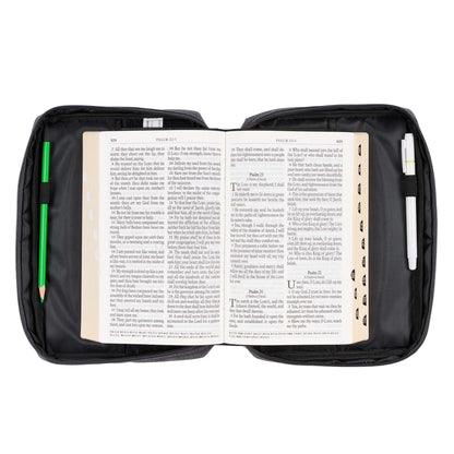 Be Strong in the Lord Grey Value Bible Cover - Ephesians 6:10 - The Christian Gift Company