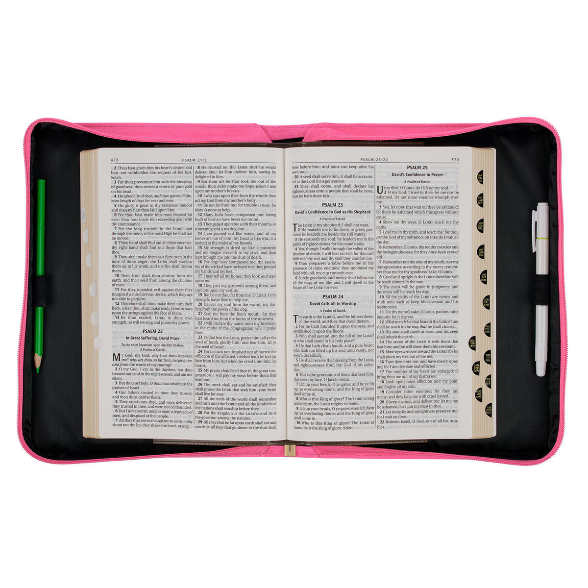 He Has Made Everything Beautiful Pink Faux Leather Fashion Bible Cover - Ecclesiastes 3:11 - The Christian Gift Company