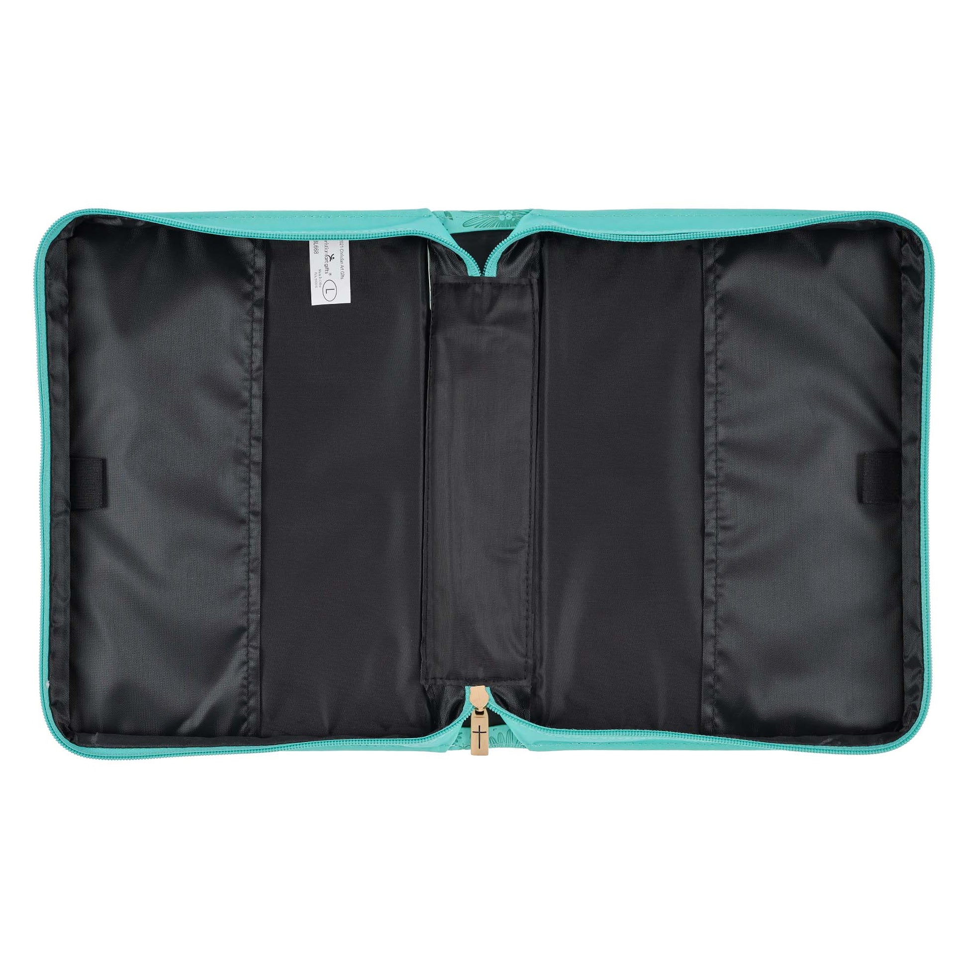 Be Still and Know Turquoise Faux Leather Fashion Bible Cover - Psalm 46:10 - The Christian Gift Company