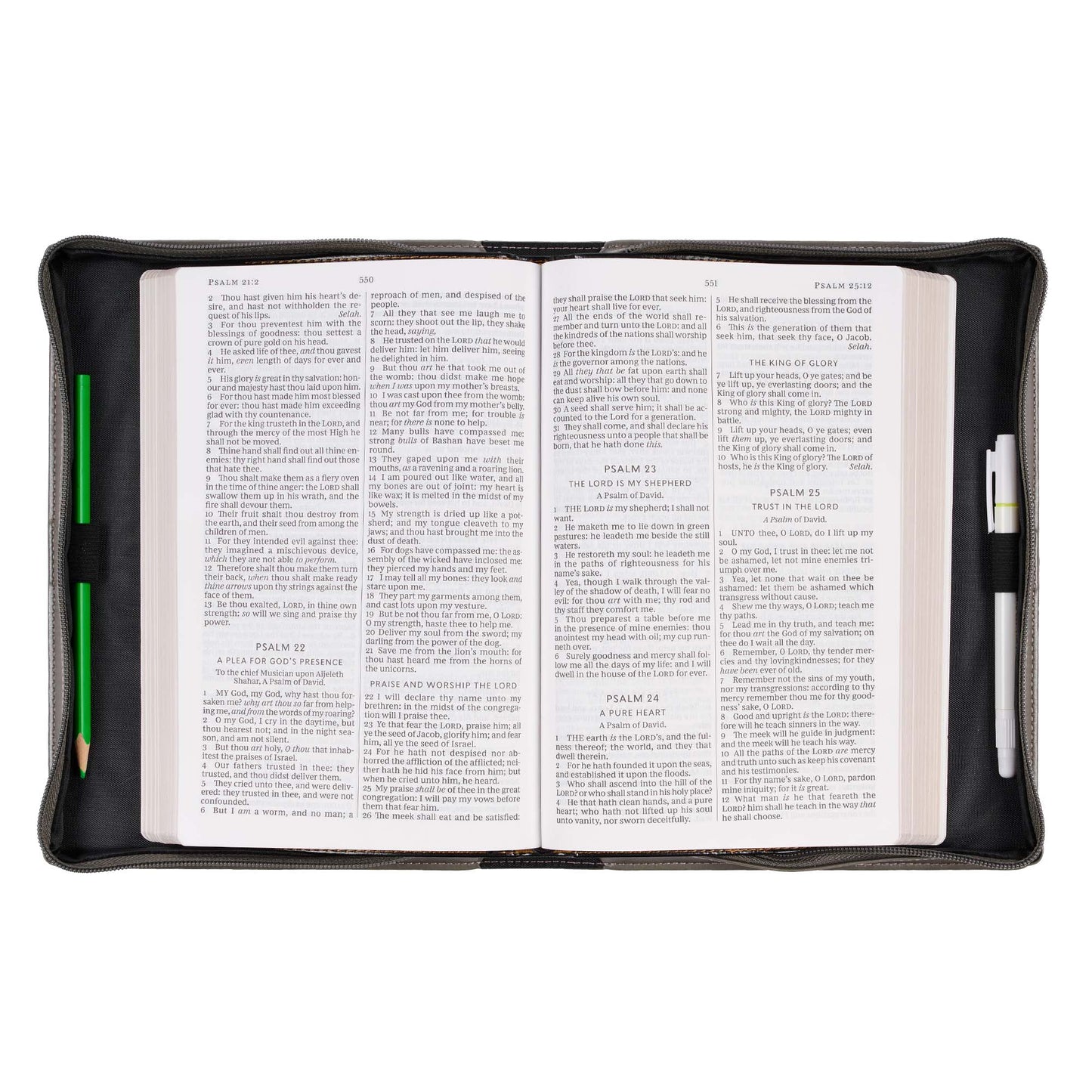 Be Still And Know Faux Leather Bible Cover - Psalm 46:10 - The Christian Gift Company