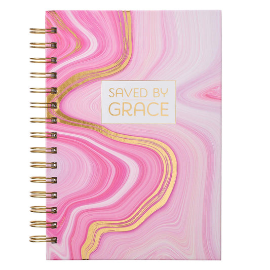 Saved by Grace Large Wirebound Journal - The Christian Gift Company