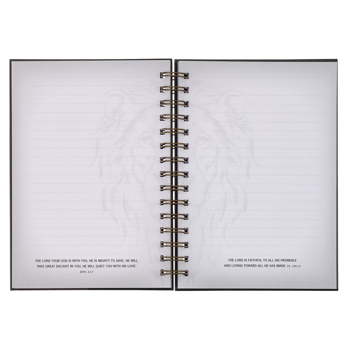 Strong Large Wirebound Journal - Joshua 1:9 - The Christian Gift Company