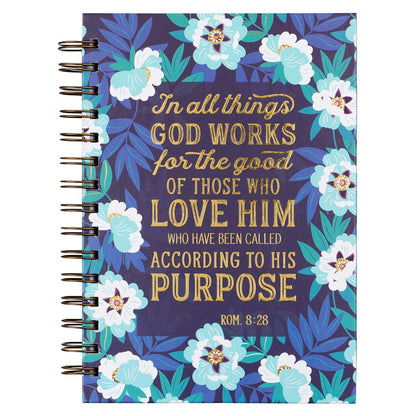 For The Good Large Wirebound Journal - Romans 8:28 - The Christian Gift Company