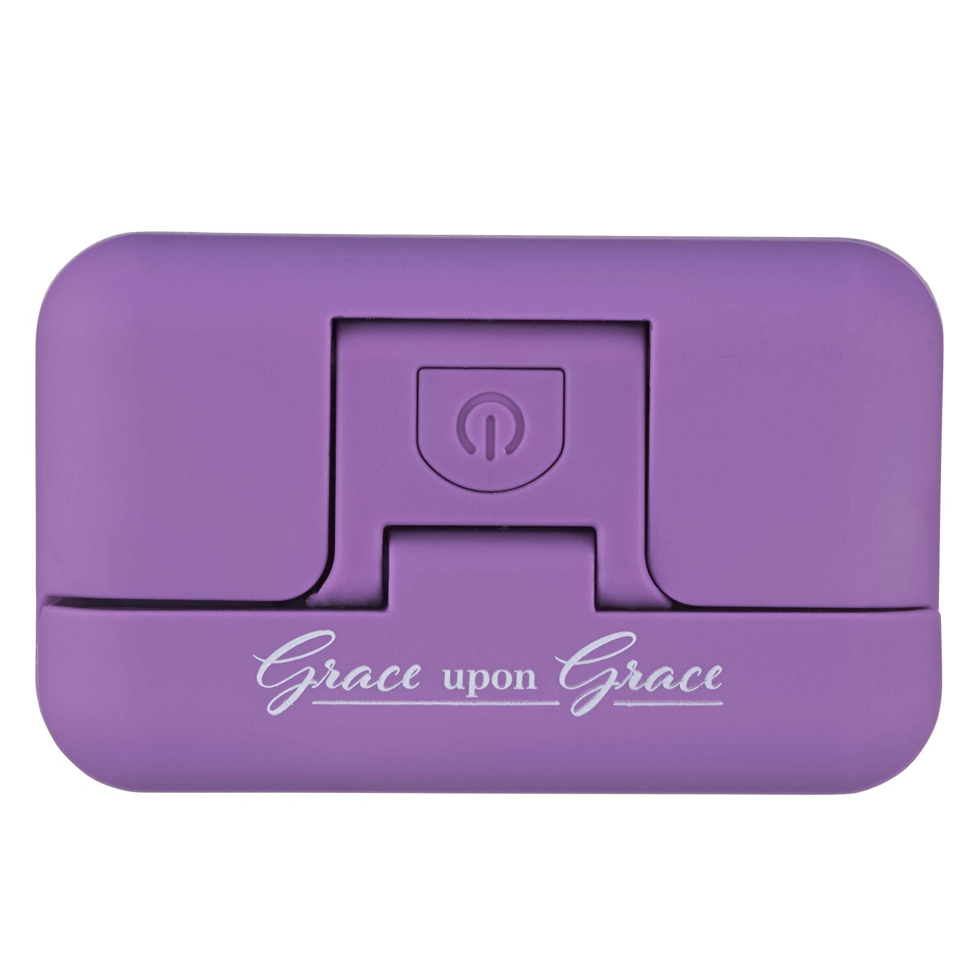 Grace Upon Grace Purple Adjustable Clip-on Book Light - The Christian Gift Company