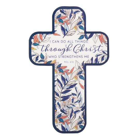 All Things Through Christ Cross Bookmark - Philippians 4:13 - The Christian Gift Company