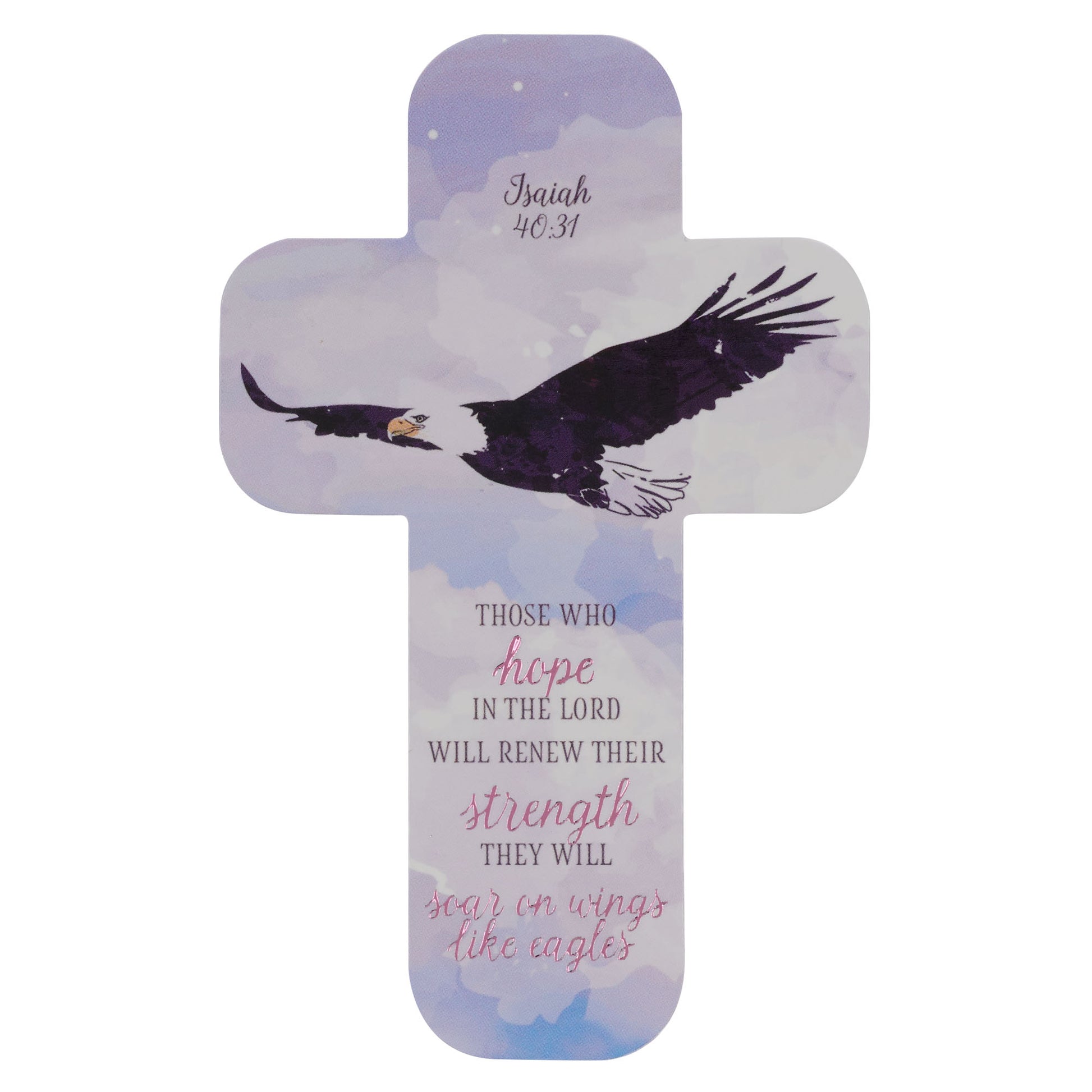 Soar Cross Bookmark - Isaiah 40:31 (pack of 12) - The Christian Gift Company