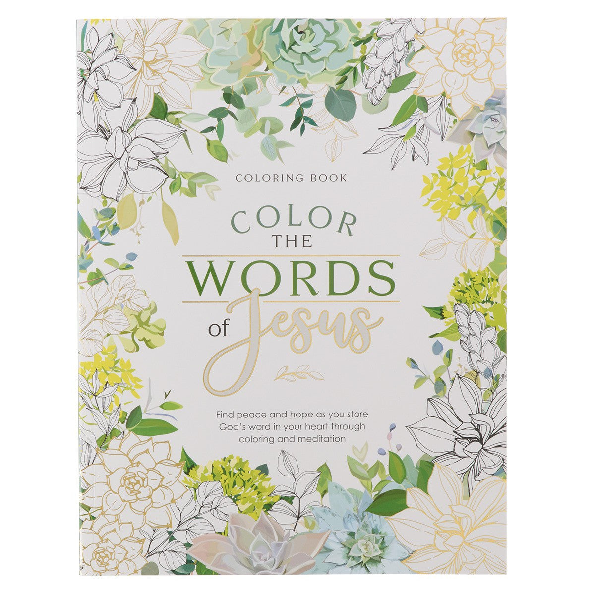 Color the Words of Jesus Colouring Book - The Christian Gift Company