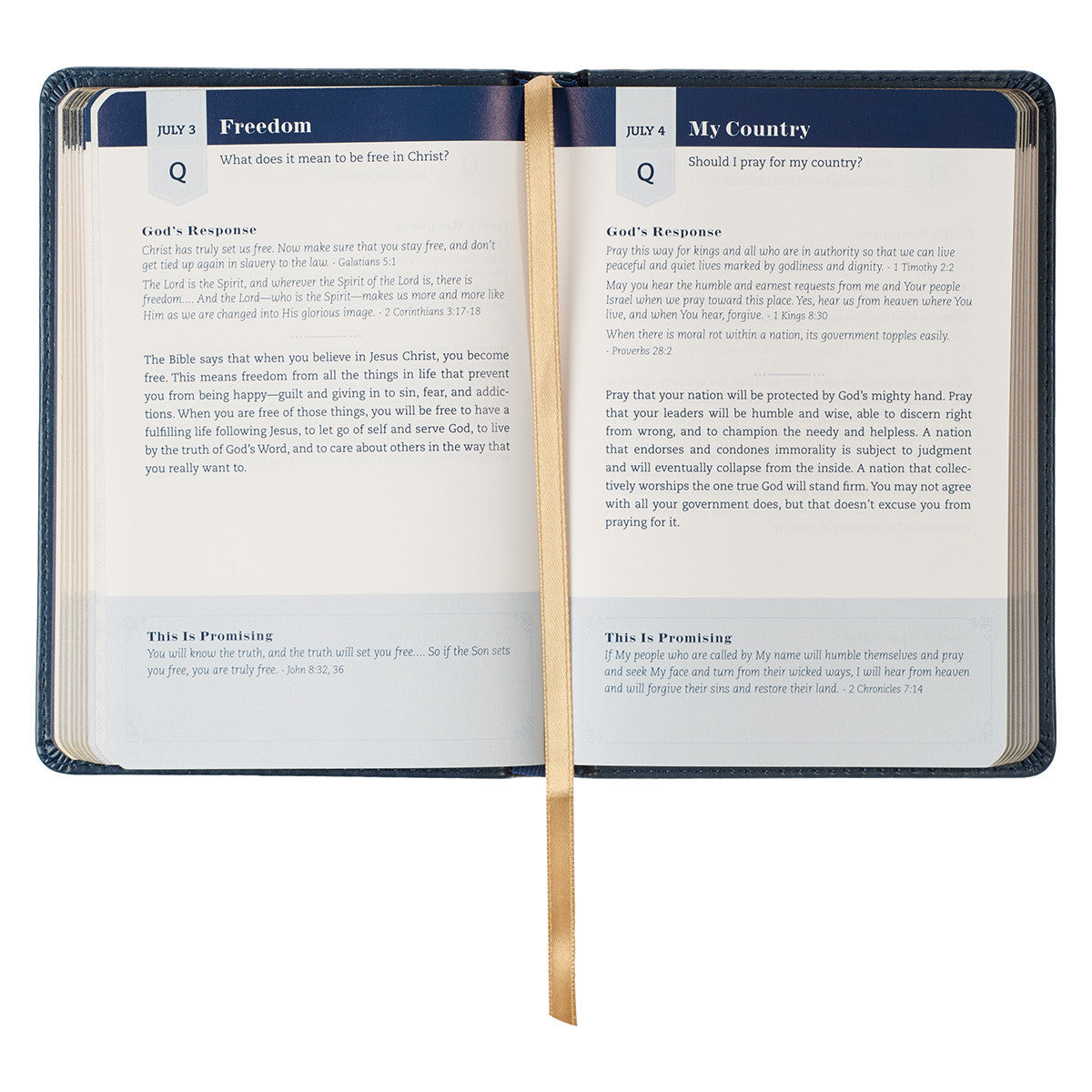 One Minute with God for Students Blue Faux Leather Devotional - The Christian Gift Company