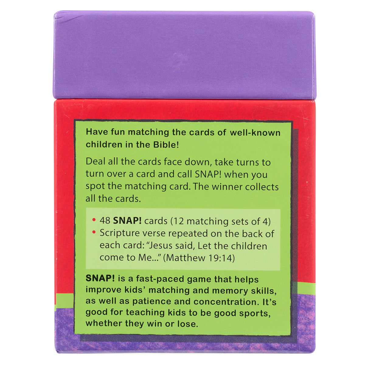 Snap! - The Children of the Bible Card Game - The Christian Gift Company