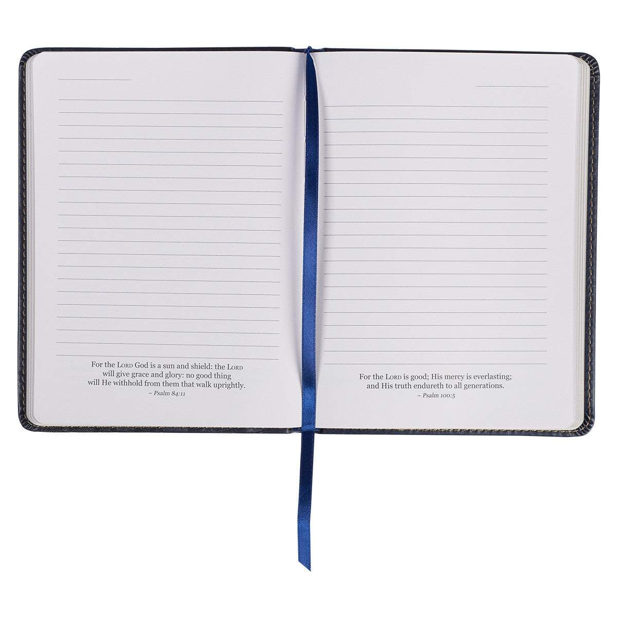 Wings Like Eagles Navy Blue Handy-sized Faux Leather Journal - Isaiah 40:31 - The Christian Gift Company