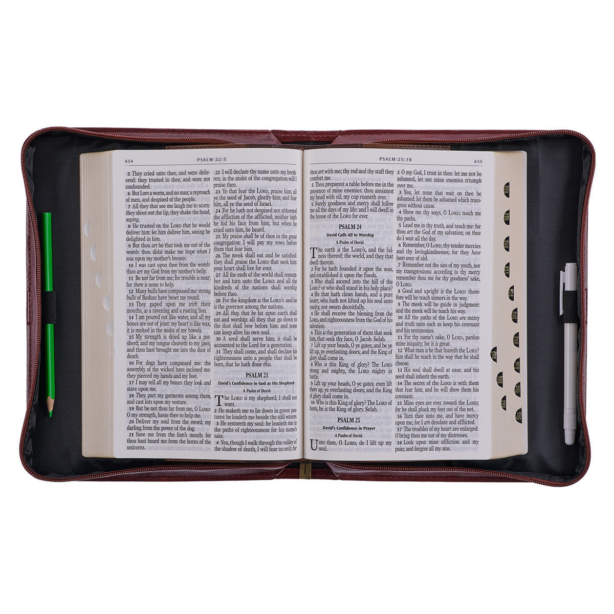 Hope and a Future Chestnut Brown Faux Leather Classic Bible Cover - Jeremiah 29:11 - The Christian Gift Company