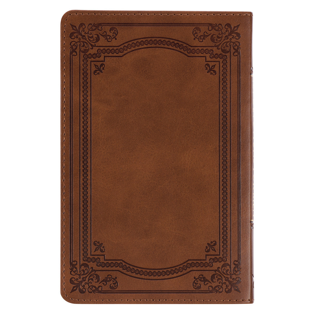 101 Devotions for Men Tawny Brown Faux Leather Devotional - 1 Timothy 6:11 - The Christian Gift Company