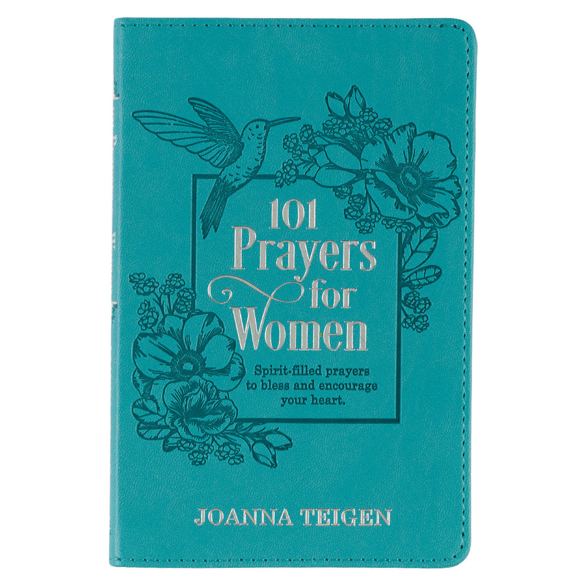 101 Prayers for Women Turquoise Faux Leather Gift Book - The Christian Gift Company