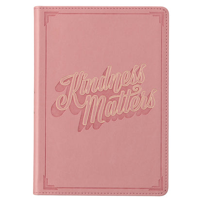 Kindness Matters Pink Faux Leather Classic Journal - The Christian Gift Company