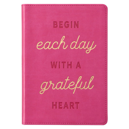 Grateful Heart Pink Faux Leather Classic Journal - The Christian Gift Company