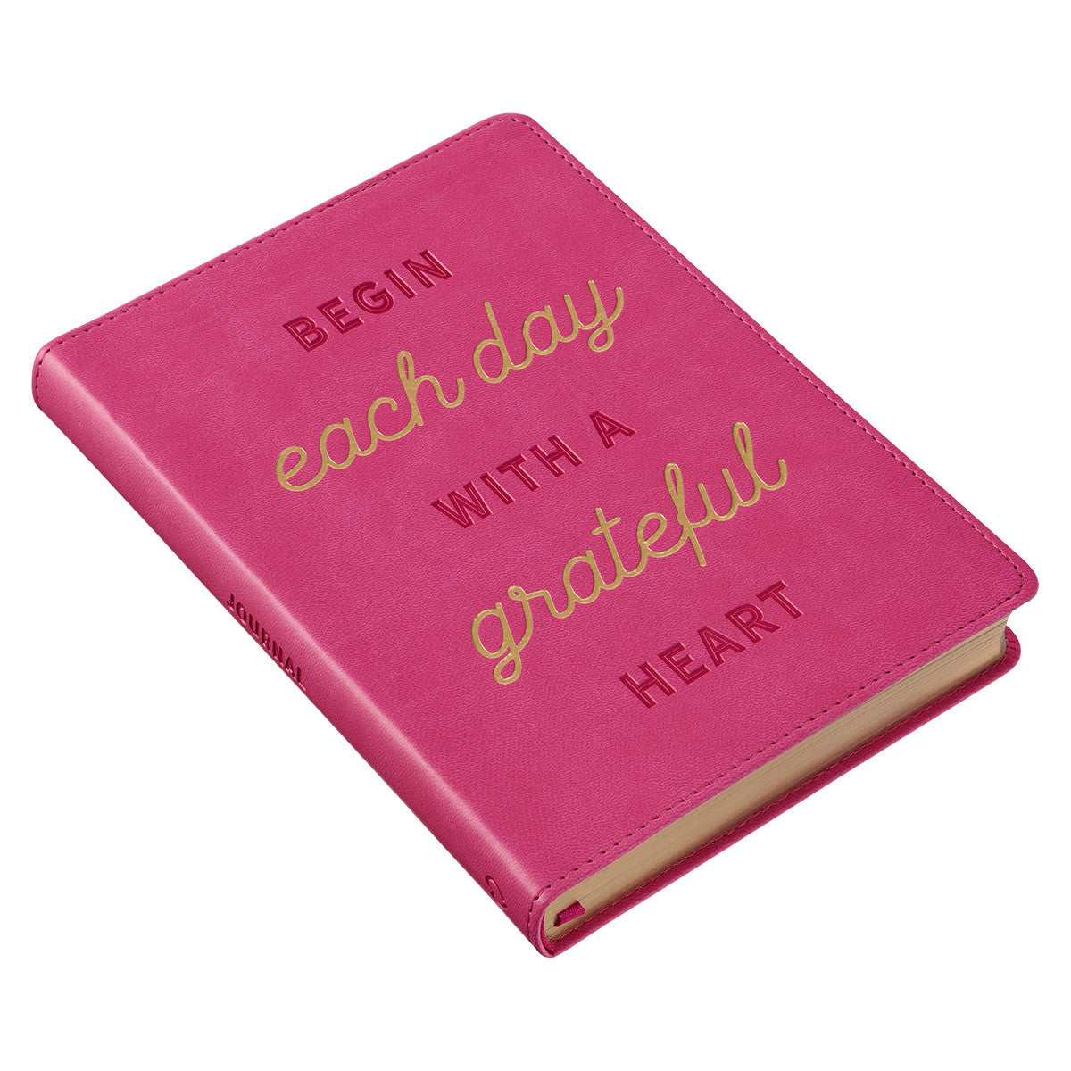 Grateful Heart Pink Faux Leather Classic Journal - The Christian Gift Company