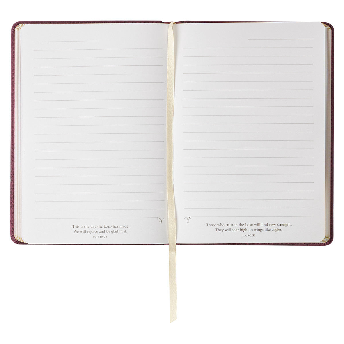 Walk by Faith Floral Berry Faux Leather Classic Journal - 2 Corinthians 5:7 - The Christian Gift Company